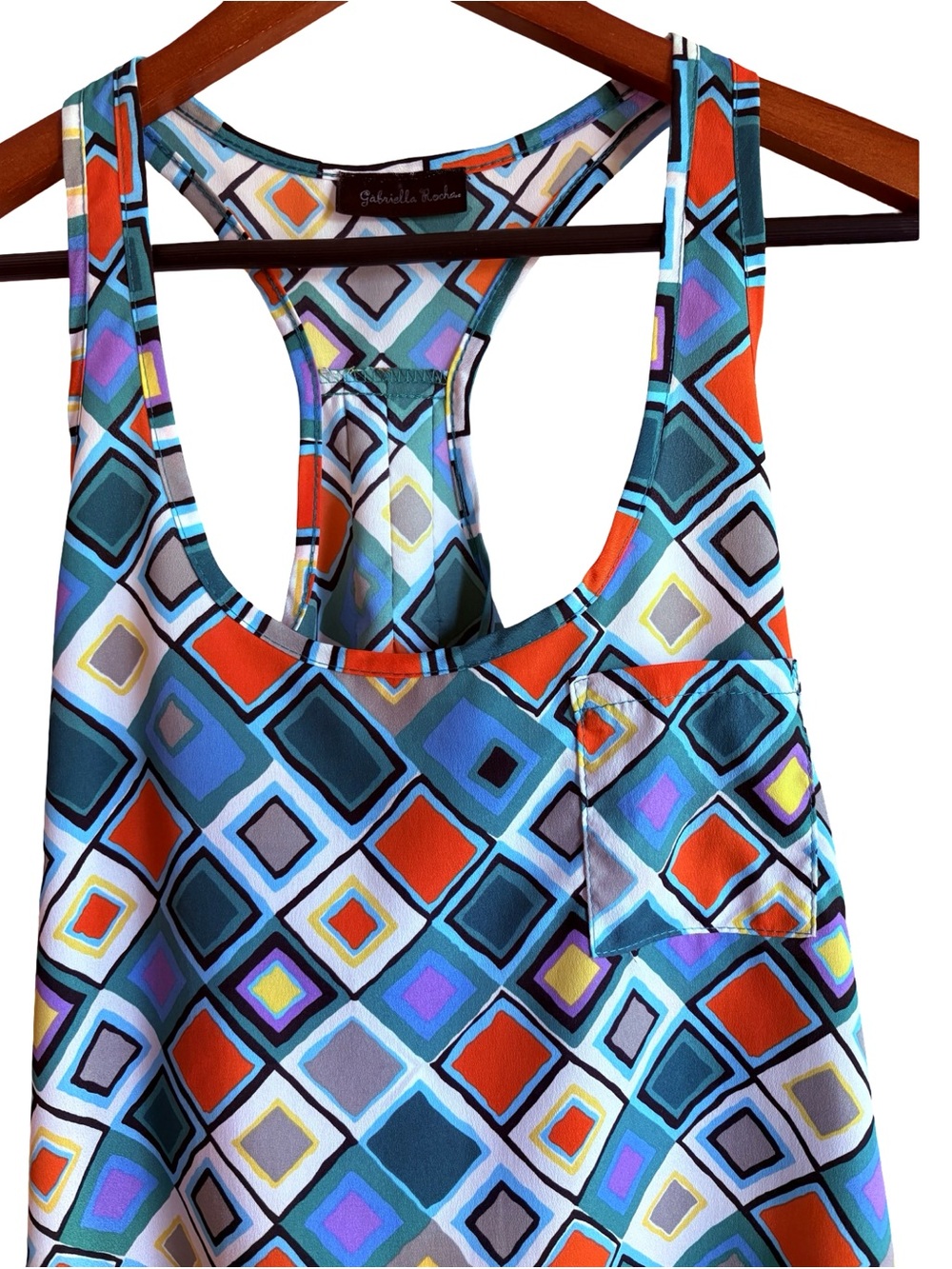 Gabriella Rocha Geometric Print Tank Top Small Pocket - Picture 9 of 16